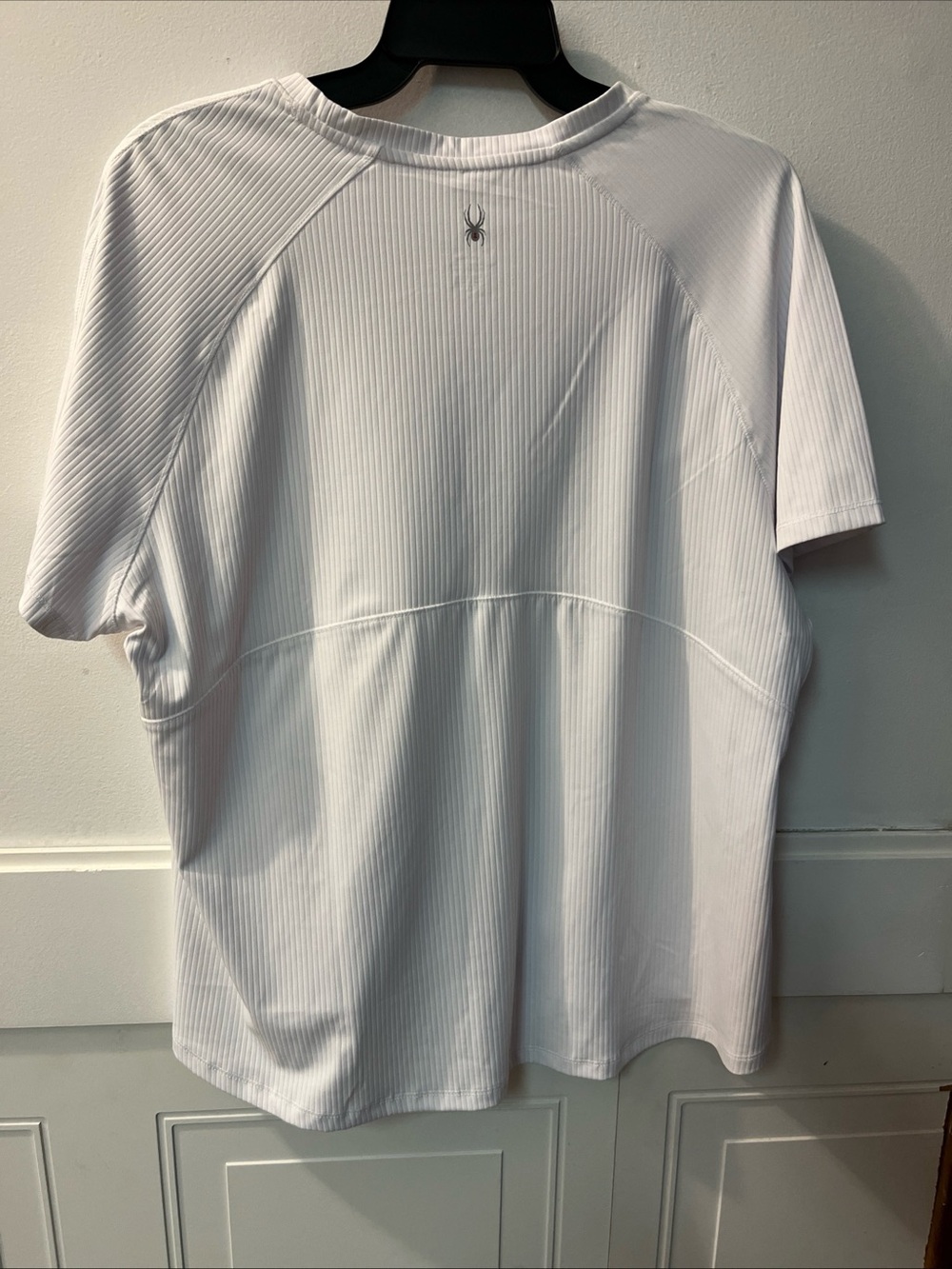 Spyder White Ribbed Performance Tee - XXL - Picture 8 of 10
